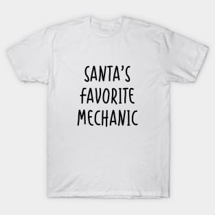 Santa's Favorite Mechanic T-Shirt